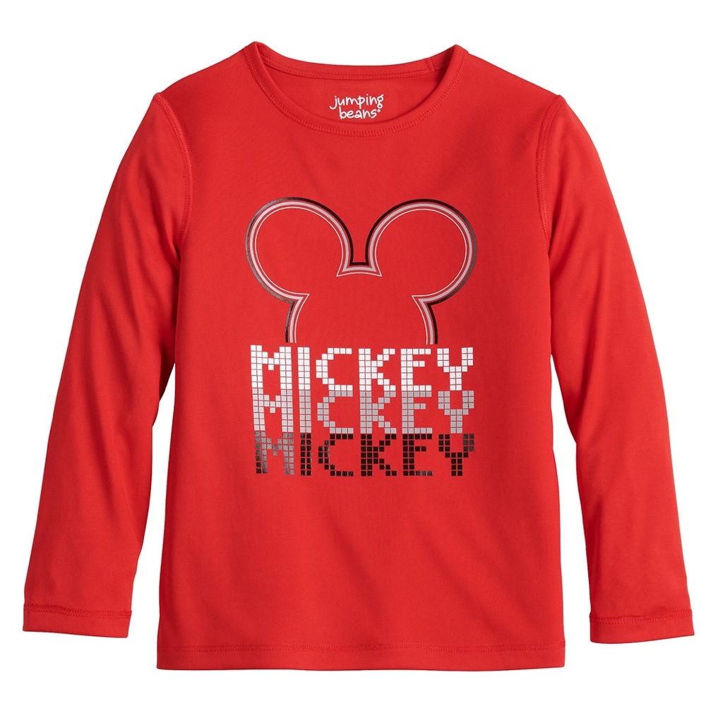 Toddler Boys Disney Jumping Beans L/S Mickey Tee (Sz 5T)